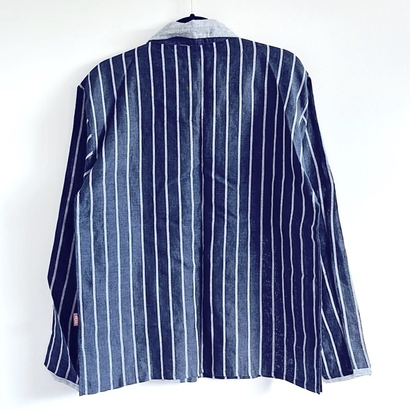 VEDA NXT BLUE SHIRT Linen Fabric. Urban Wear. Short Kurta. Brand New - Picture 5 of 7